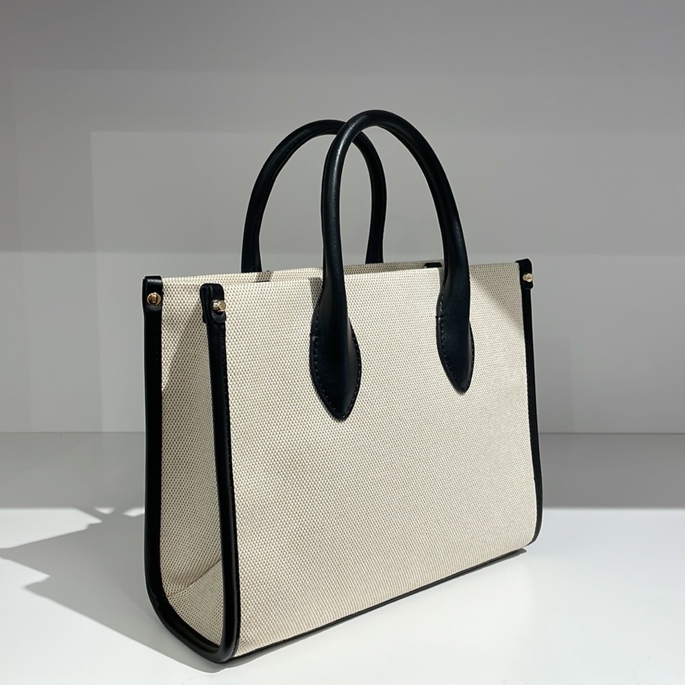Michael Kors Mirella small shopper crossbody bag canvas - Picture 3 of 8